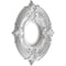 Ekena Millwork Attica PVC Ceiling Medallion (Canopies up to 4 1/8"), 10"OD x 3 1/2"ID x 3/4"P, Bright Coat Chrome CMP10ATBCR - alternate 4